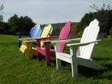 Colorful Chairs, Ben and Jerry’s Ice Cream Factory, Waterbury, VT