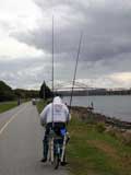 Fisherman Peddler at Cape Cod Canal, Buzzards Bay, MA